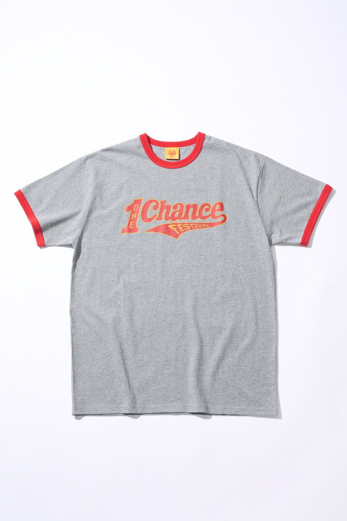 1CF26 RINGER TEE [Gray × Red]