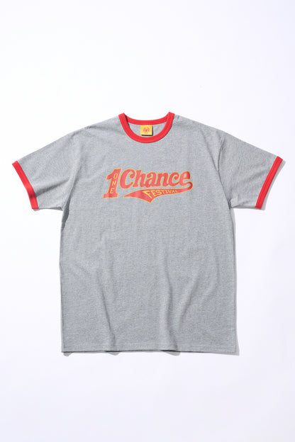 1CF26 RINGER TEE [Gray × Red]