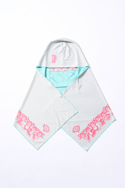 Packable Hoodie Cooling Towel [GRAY]