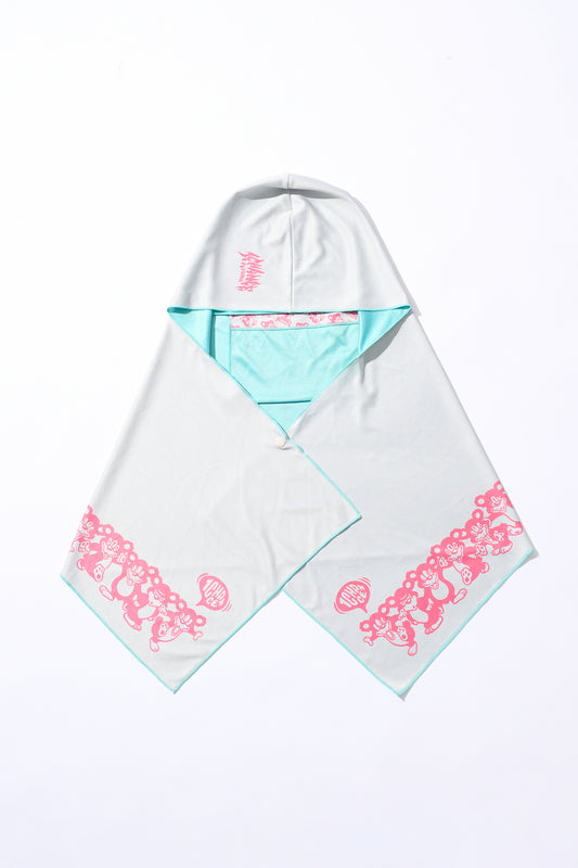 Packable Hoodie Cooling Towel [GRAY]