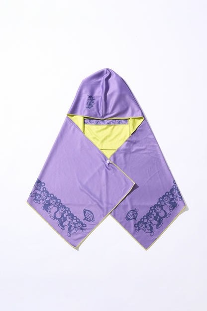 Packable Hoodie Cooling Towel [PURPLE]
