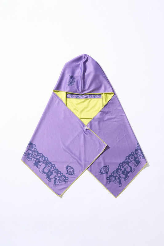 Packable Hoodie Cooling Towel [PURPLE]
