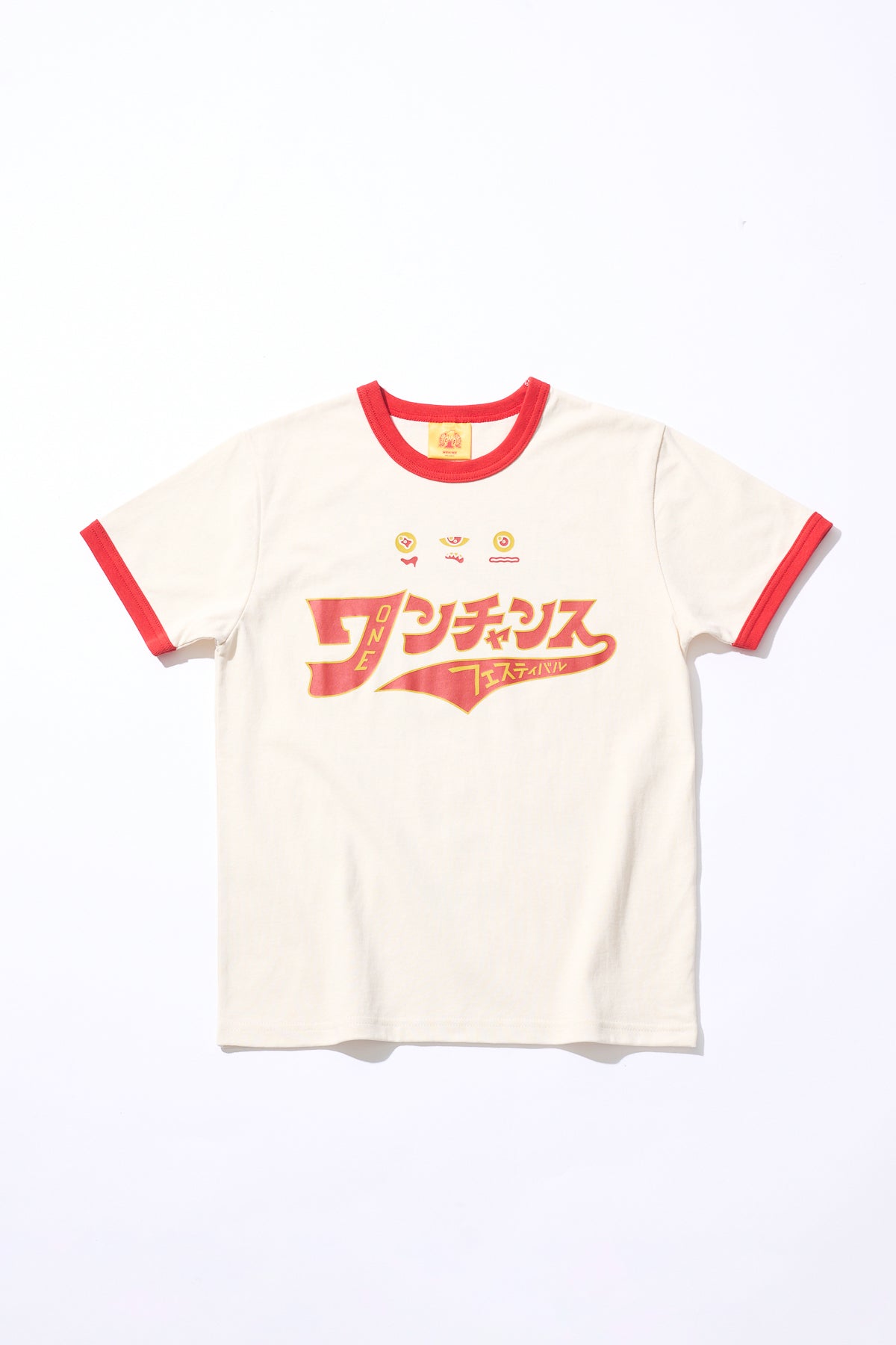 1CF26 KIDS RINGER TEE [White x Red]