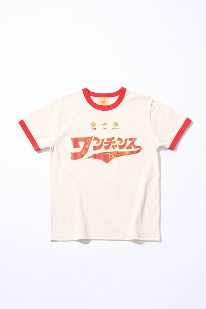 1CF26 KIDS RINGER TEE [White x Red]