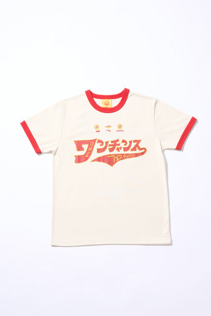 1CF26 KIDS RINGER TEE [White x Red]