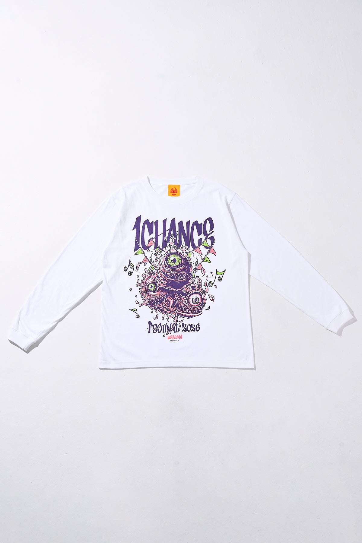 1CF LONGSLEEVE [White] – 1CHANCE FESTIVAL 2026 オフィシャルグッズ通販