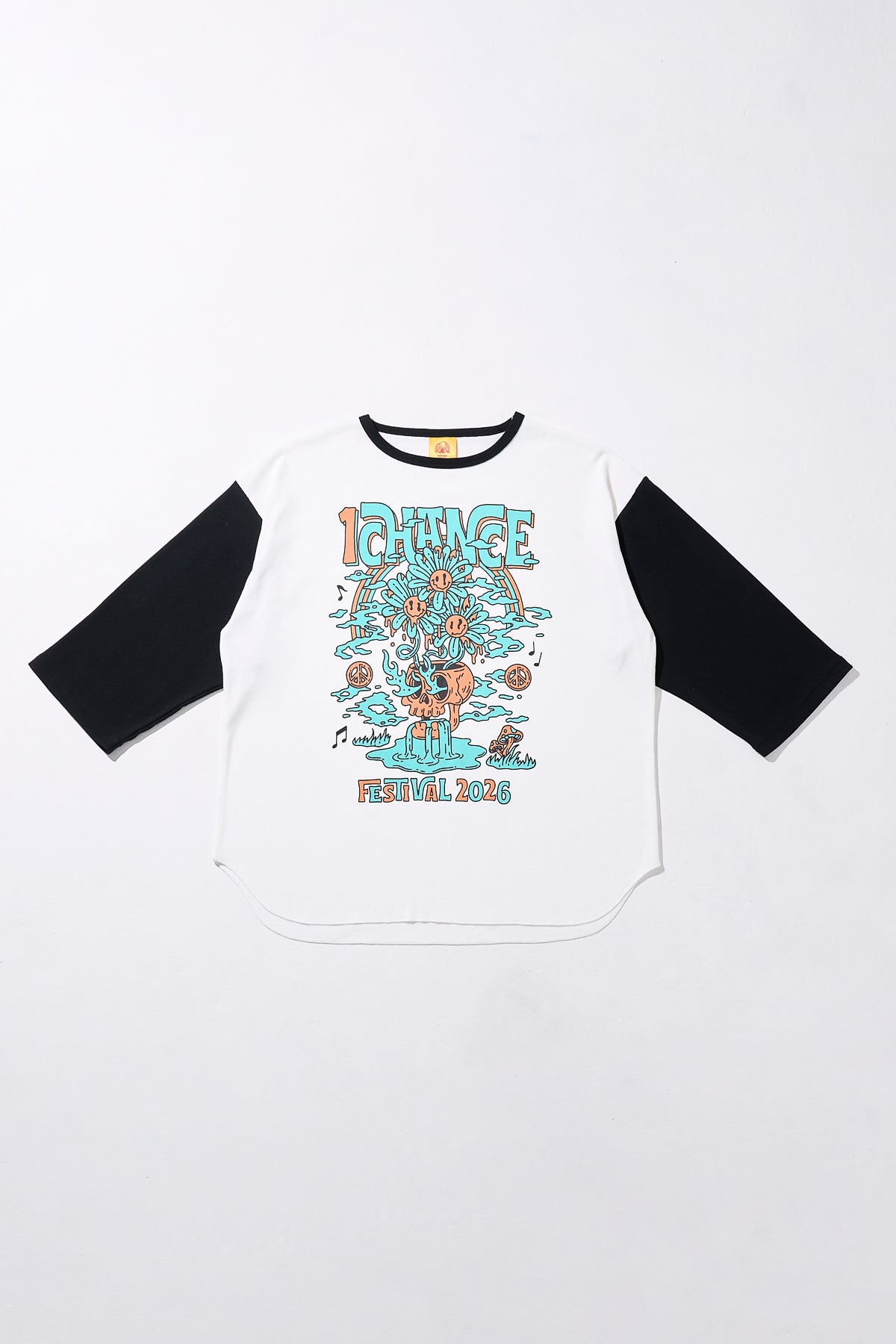 Raglan Sleeve Tee [White]