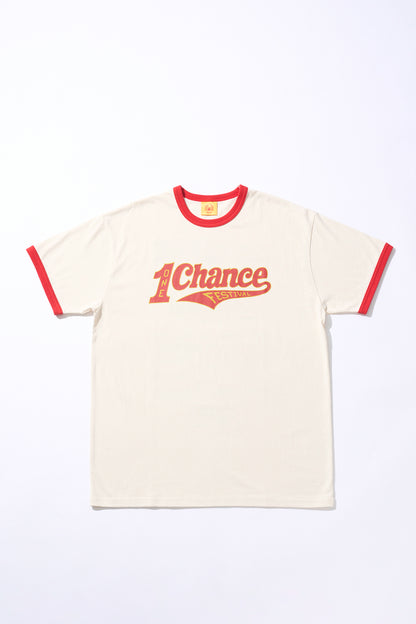 1CF26 RINGER TEE [White × Red]