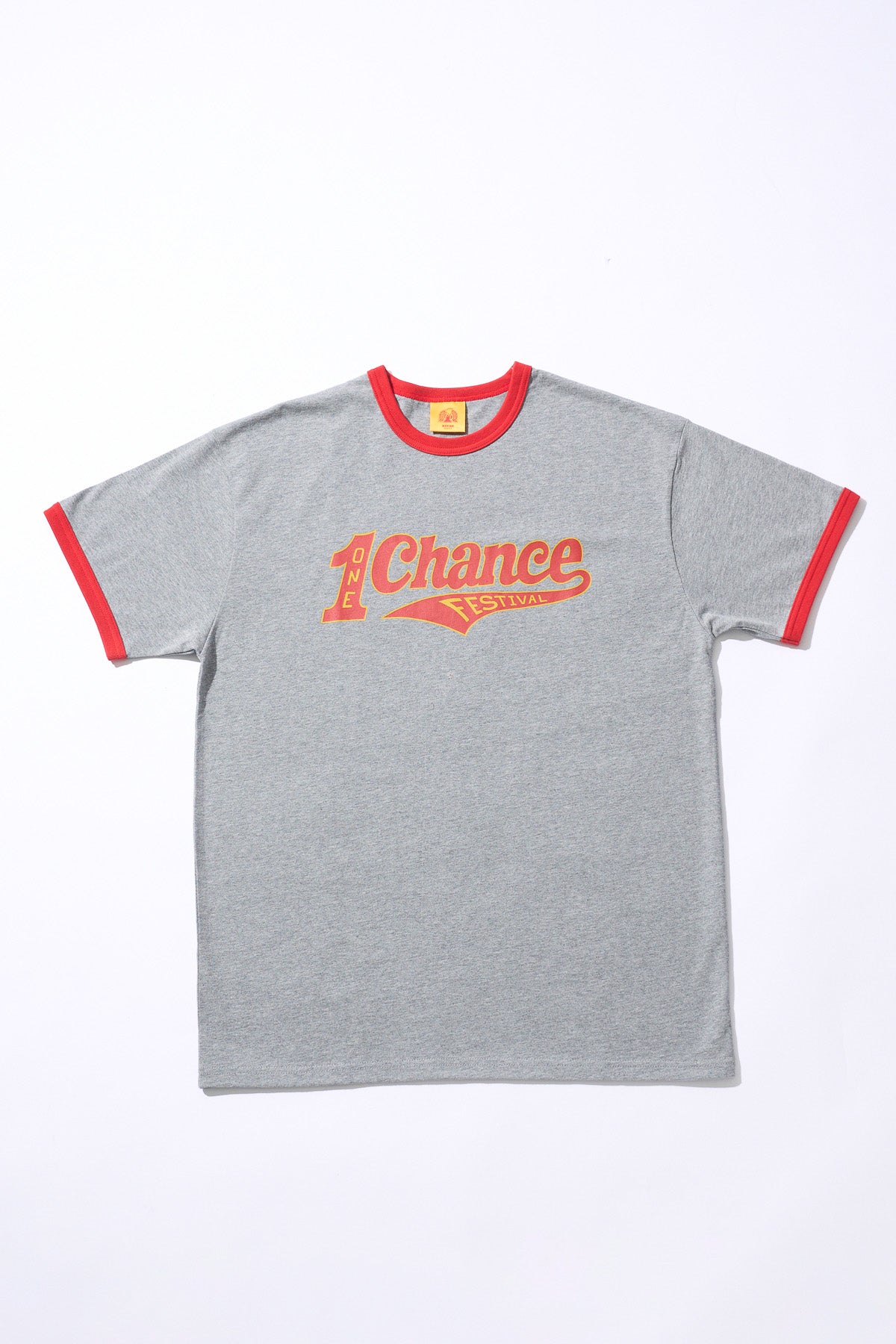 1CF26 RINGER TEE [Gray × Red]
