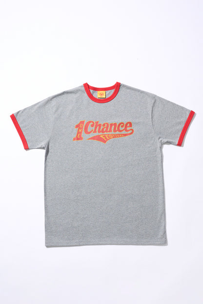 1CF26 RINGER TEE [Gray × Red]