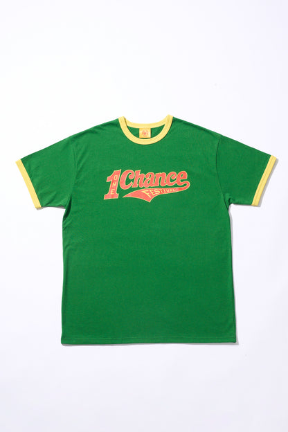 1CF26 RINGER TEE [Green x Yellow]