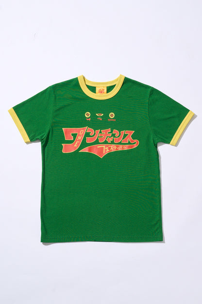1CF26 KIDS RINGER TEE [Green×Yellow]