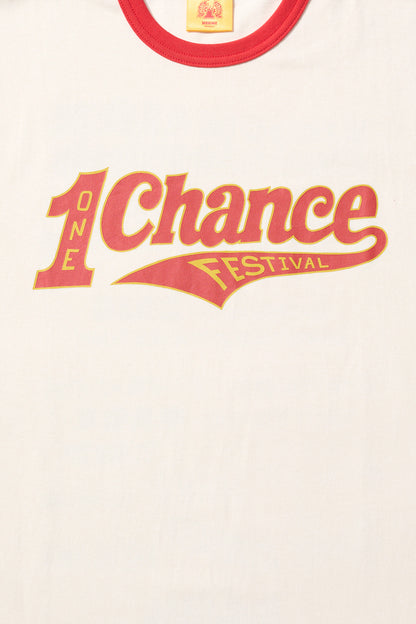 1CF26 RINGER TEE [White × Red]