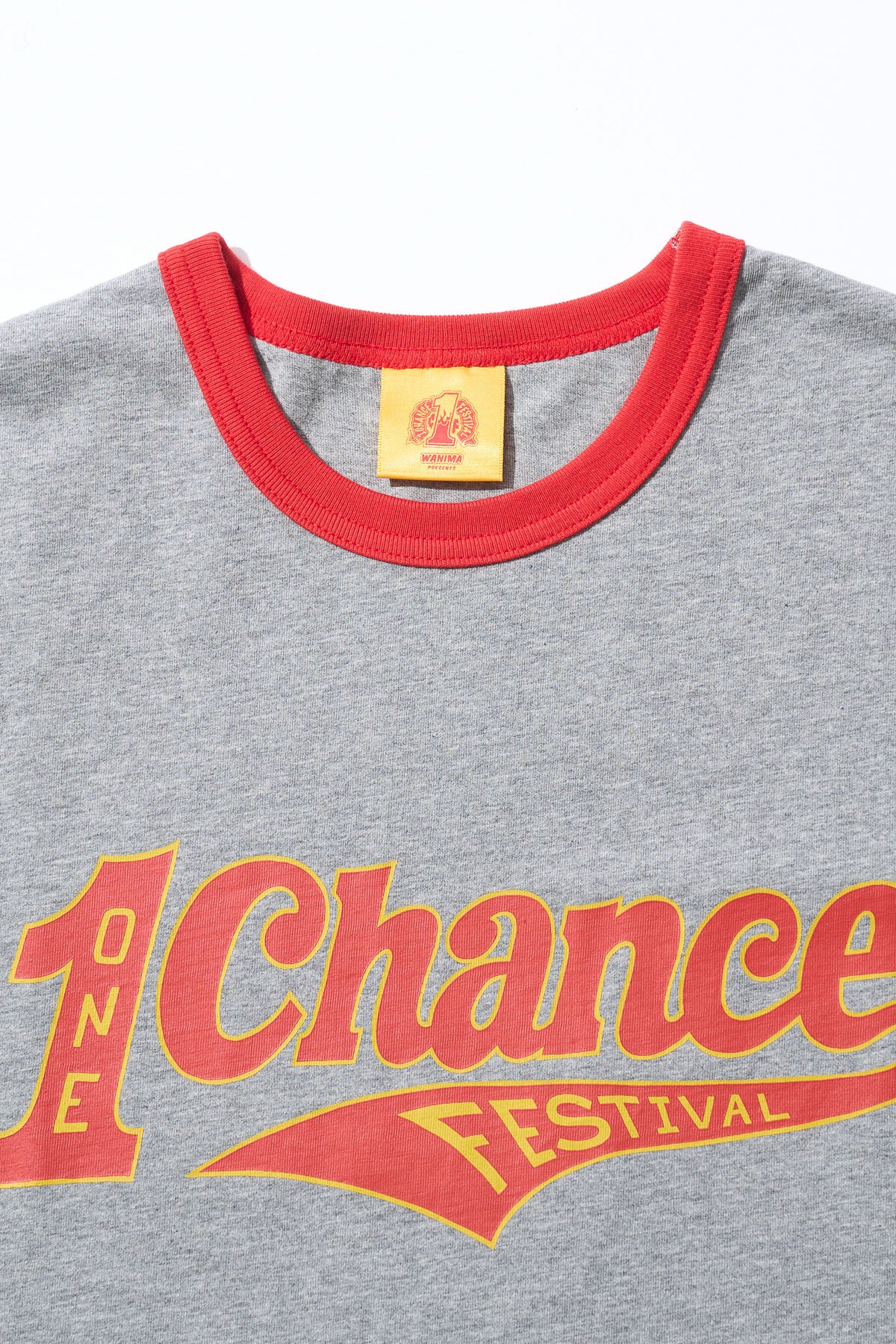 1CF26 RINGER TEE [Gray × Red]