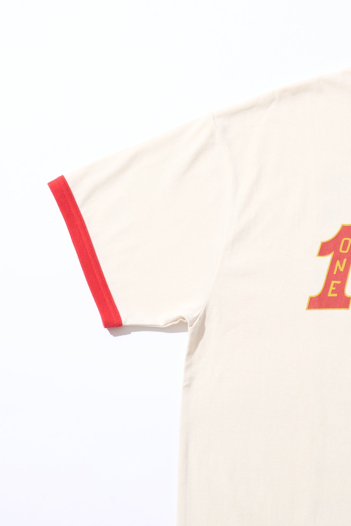 1CF26 RINGER TEE [White × Red]