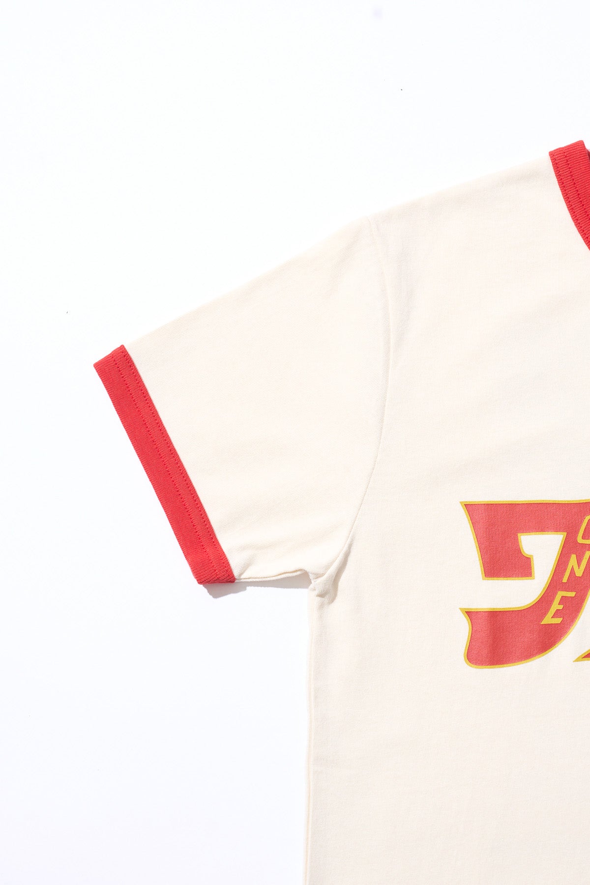 1CF26 KIDS RINGER TEE [White x Red]