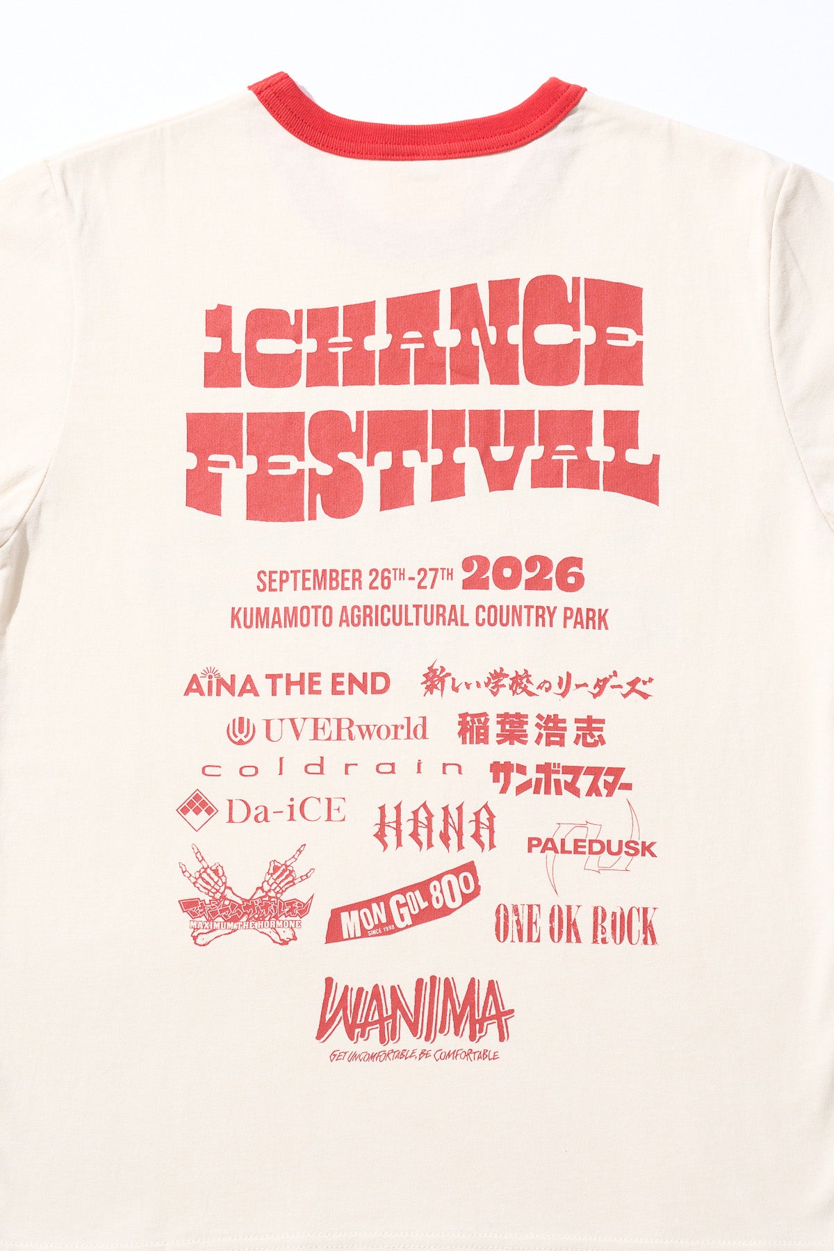 1CF26 RINGER TEE [White × Red]