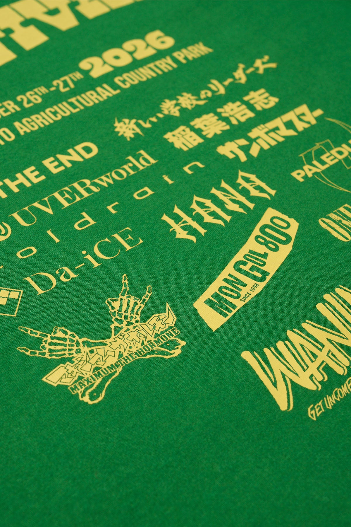 1CF26 RINGER TEE [Green x Yellow]