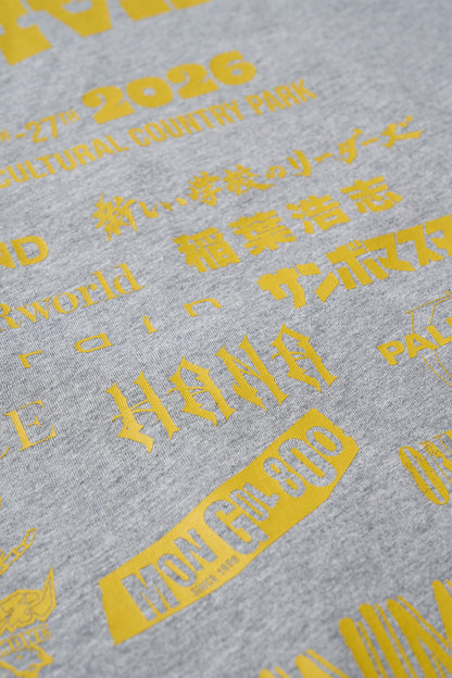 1CF26 RINGER TEE [Gray × Red]