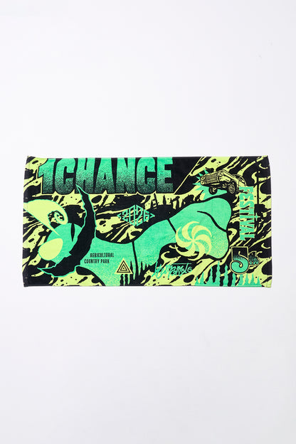 BATH TOWEL [YELLOW × GREEN LOGO]