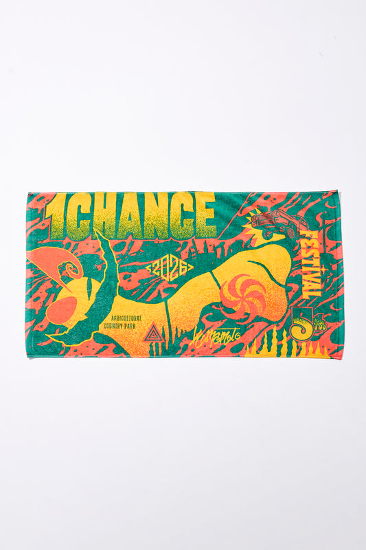 BATH TOWEL [ORANGE × YELLOW LOGO]