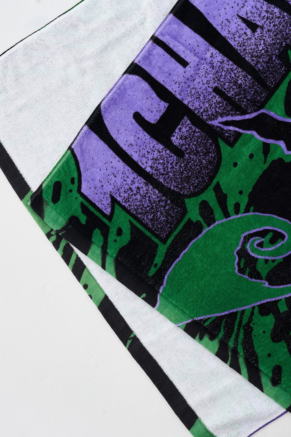 BATH TOWEL [GREEN × PURPLE LOGO]