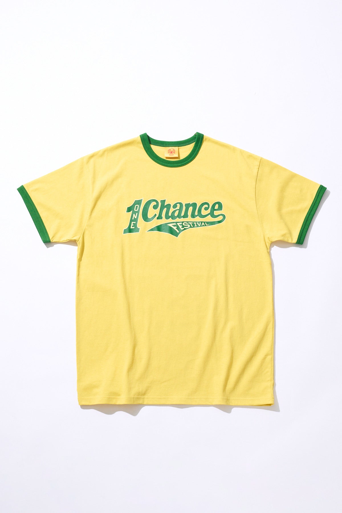 1CF26 RINGER TEE [Yellow × Green]