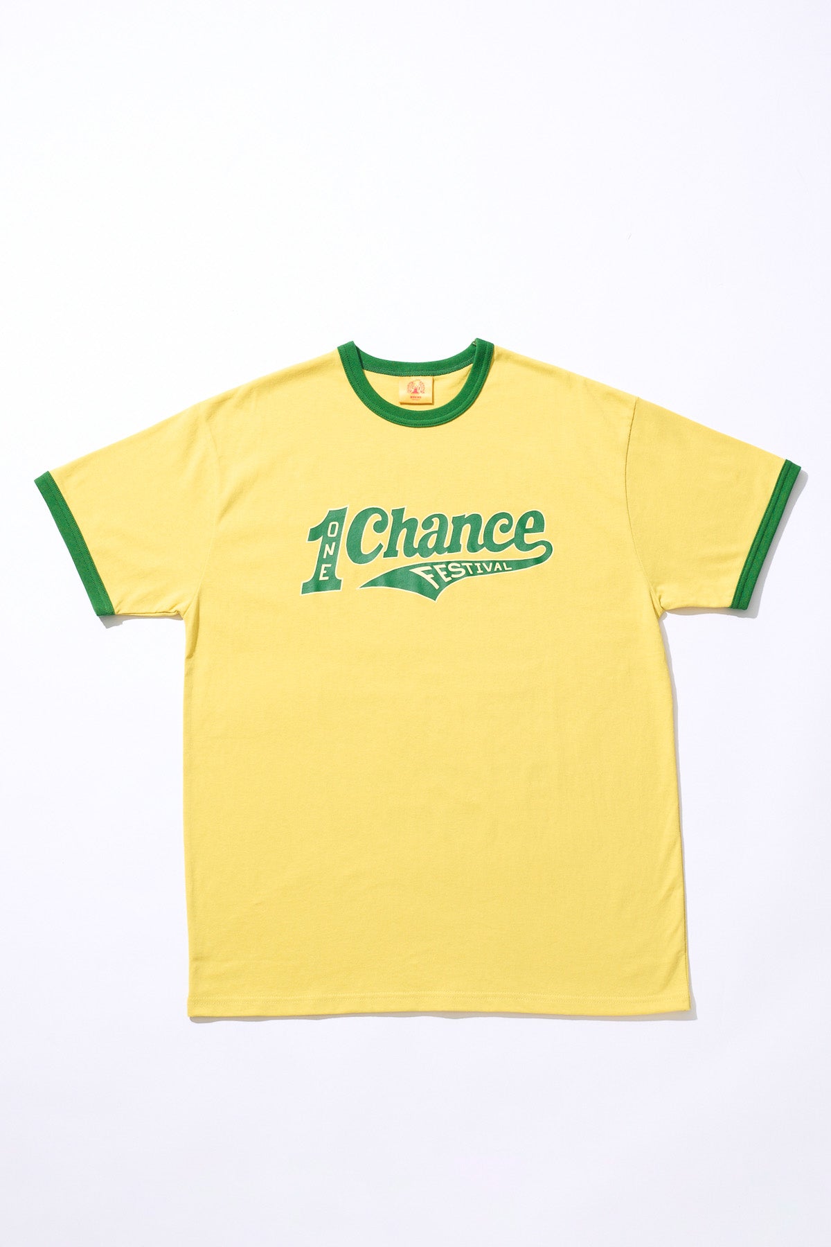 1CF26 RINGER TEE [Yellow × Green]