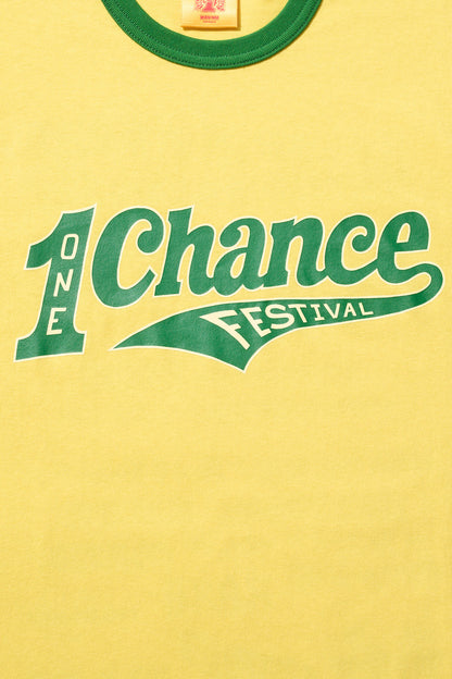 1CF26 RINGER TEE [Yellow × Green]
