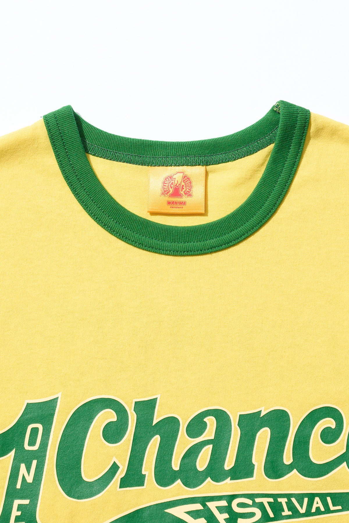 1CF26 RINGER TEE [Yellow × Green]