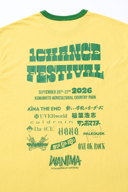1CF26 RINGER TEE [Yellow × Green]